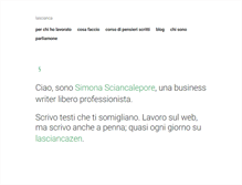 Tablet Screenshot of lascianca.it